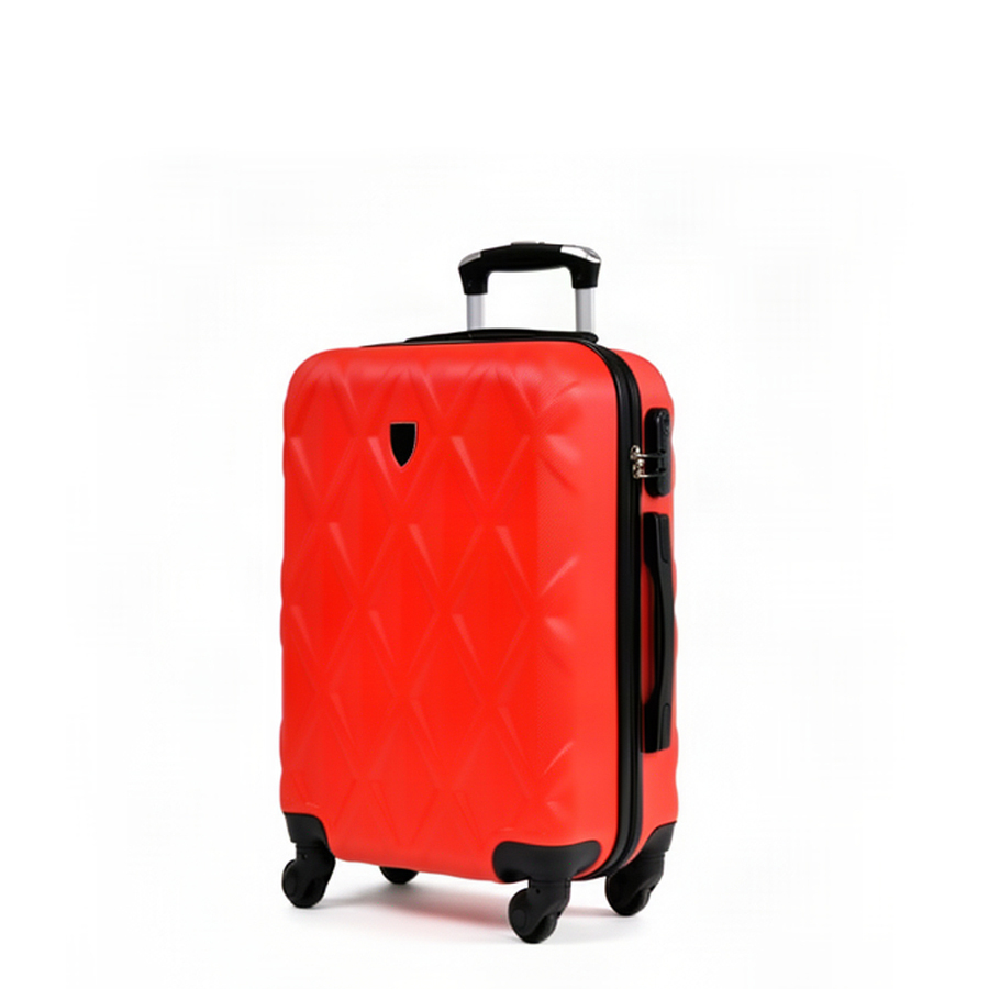 small suitcase ABS plastic red 0163651