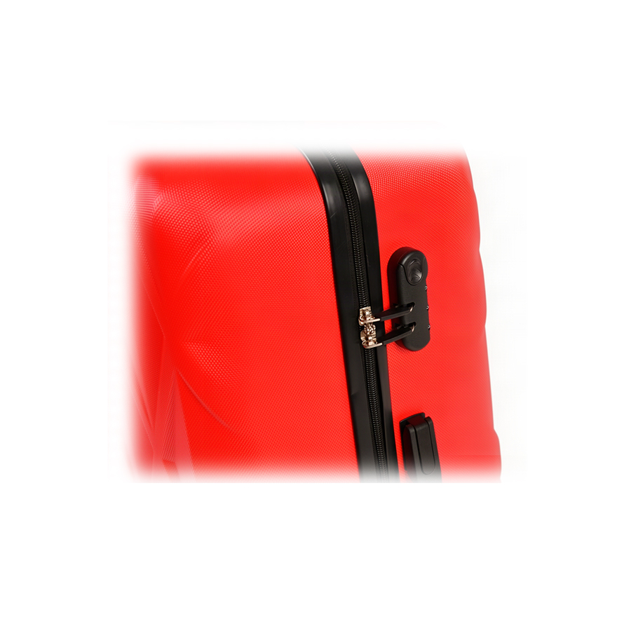 small suitcase ABS plastic red 0163651