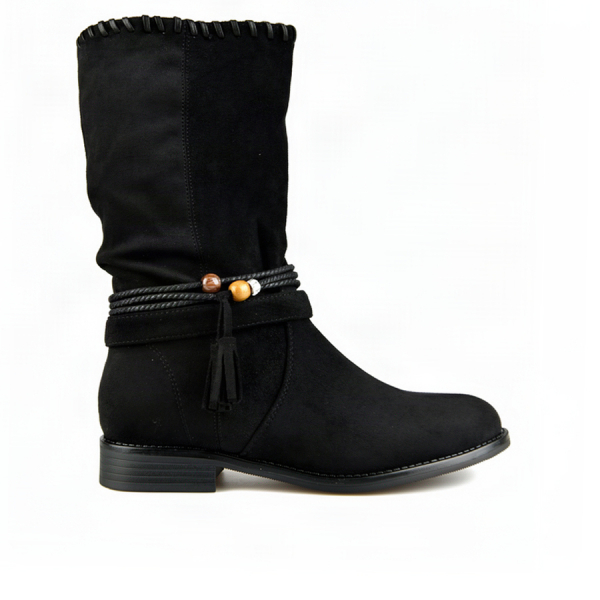 lady's boots textile black