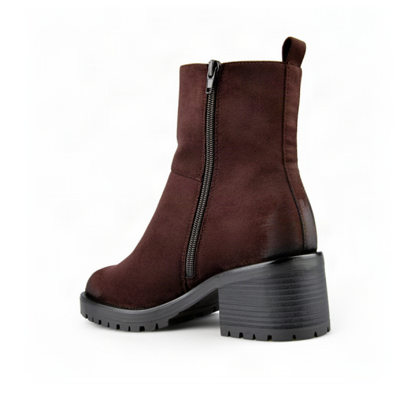 lady's boots textile brown 0162909