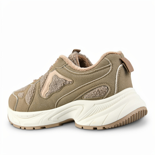 lady's sneakers textile/eco leather beige 0162718
