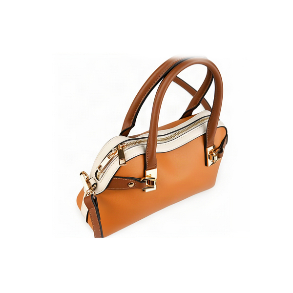lady's bag synthetic leather light brown 0162382