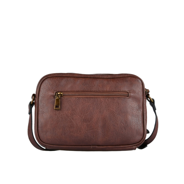 lady's bag synthetic leather brown 0163516
