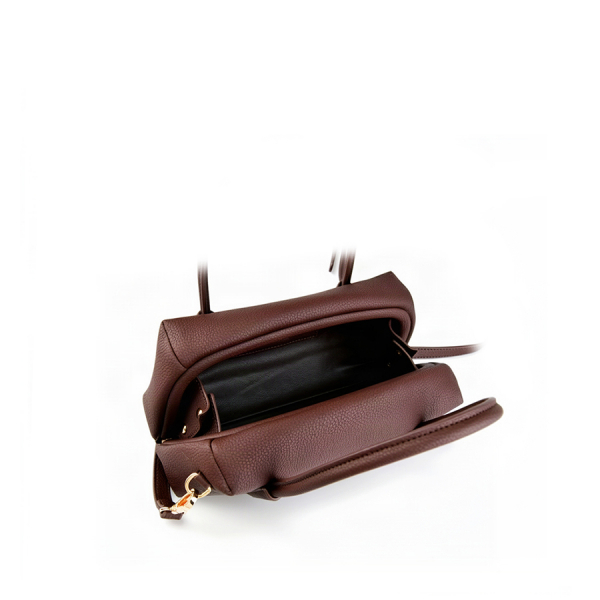 lady's bag synthetic leather brown 0163131