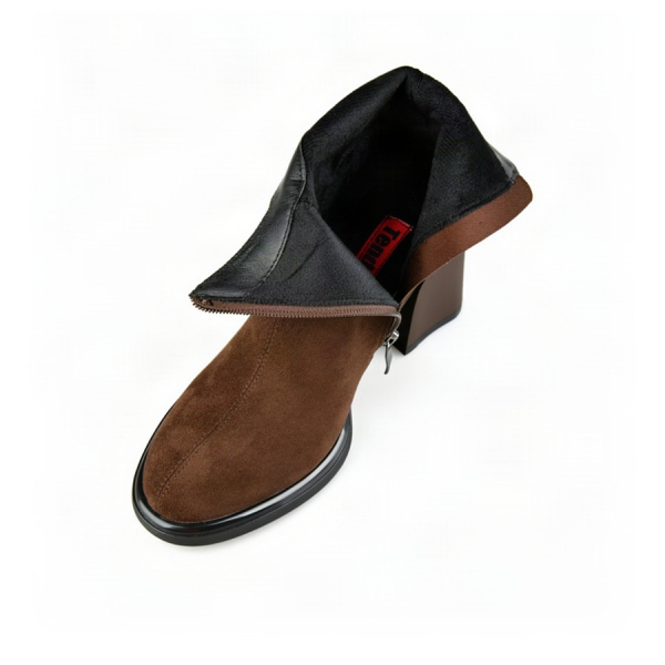 lady's boots textile brown 0162111