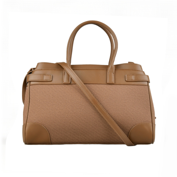 lady's bag synthetic leather brown 0162385
