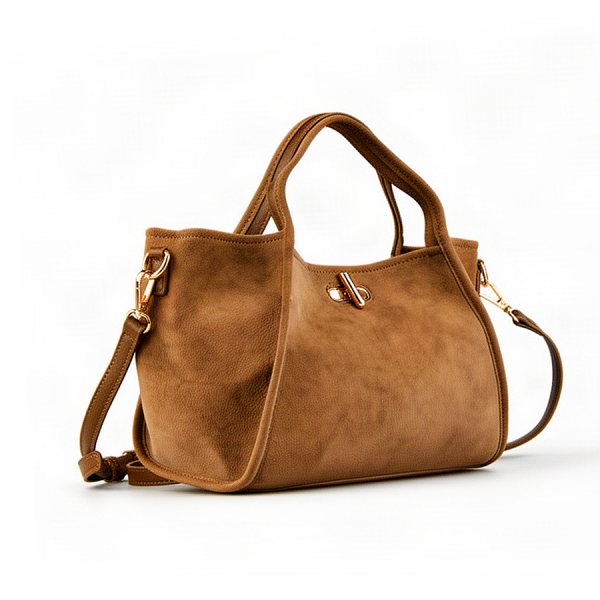 lady's bag synthetic leather brown