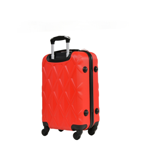 small suitcase ABS plastic red 0163651