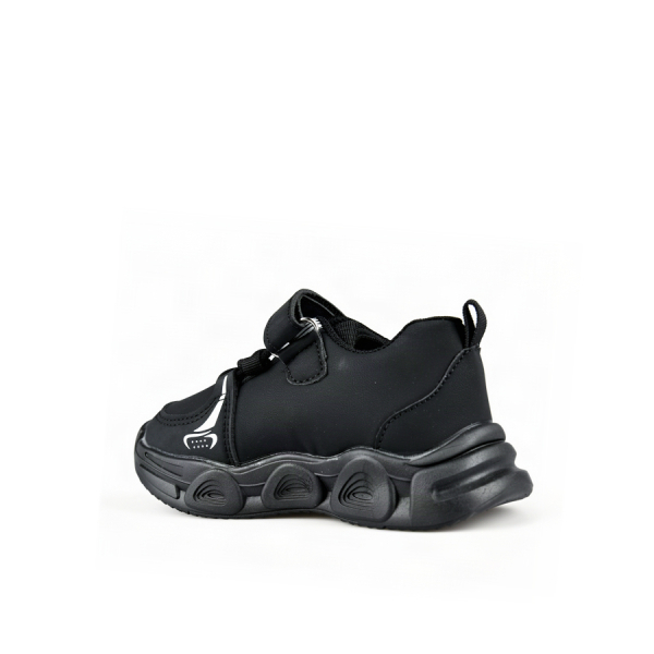 lady's sneakers synthetic leather black 0164170