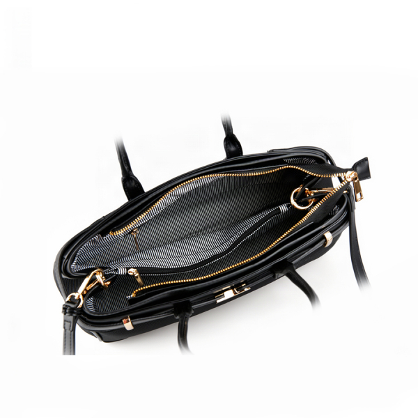 lady's bag synthetic leather black 0162384