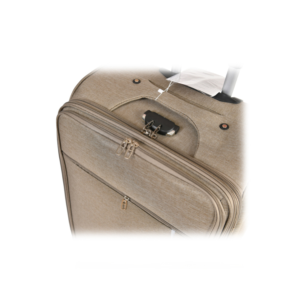 big suitcase textile  beige 0163707