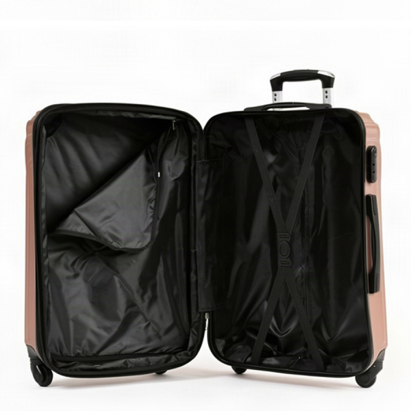 medium suitcase ABS plastic pink 0163667