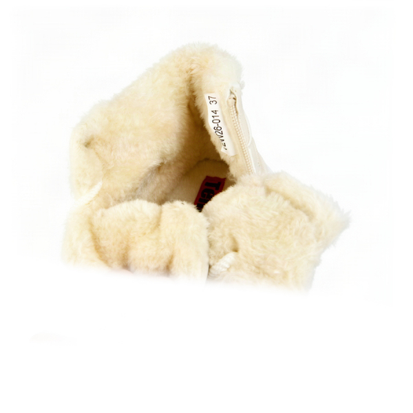 lady's boots synthetic leather beige 0163249