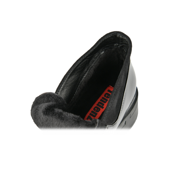 lady's boots synthetic leather/textile black 0162928