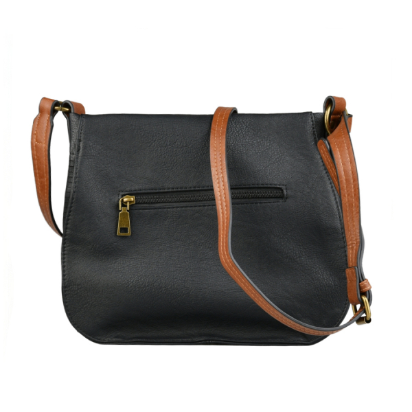 lady's bag synthetic leather black 0163110