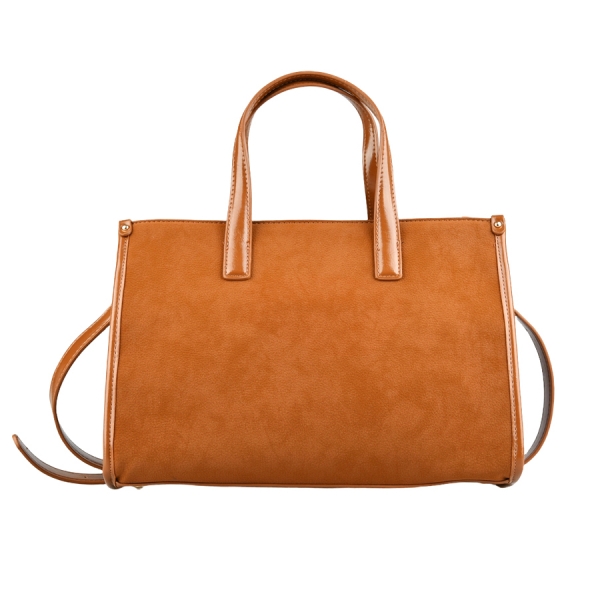 lady's bag synthetic leather brown 0162379