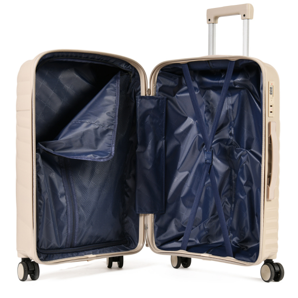 big suitcase polypropylene light grey 0161612