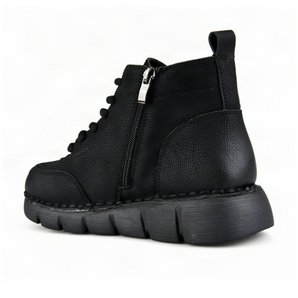 lady's boots genuin leather black 0162850