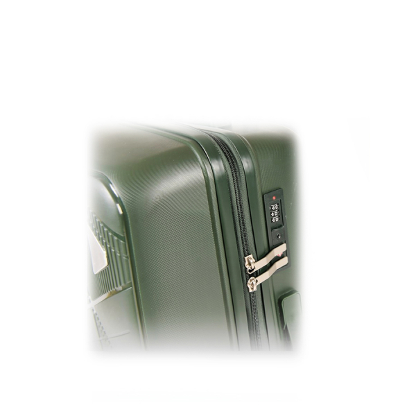 medium suitcase polypropylene dark green 0161581