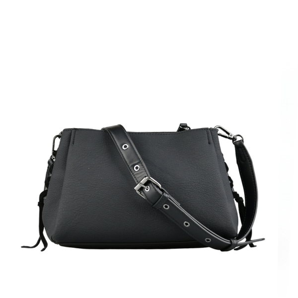 lady's bag genuine leather/eco leather black 0163122