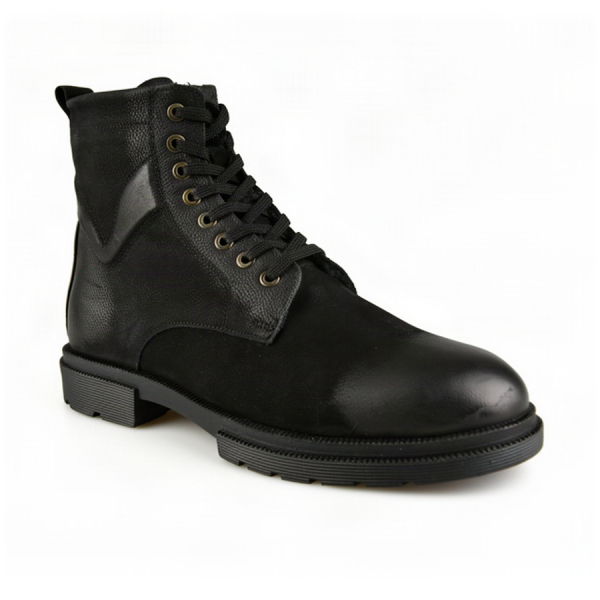 men's boots genuin leather black 0164055