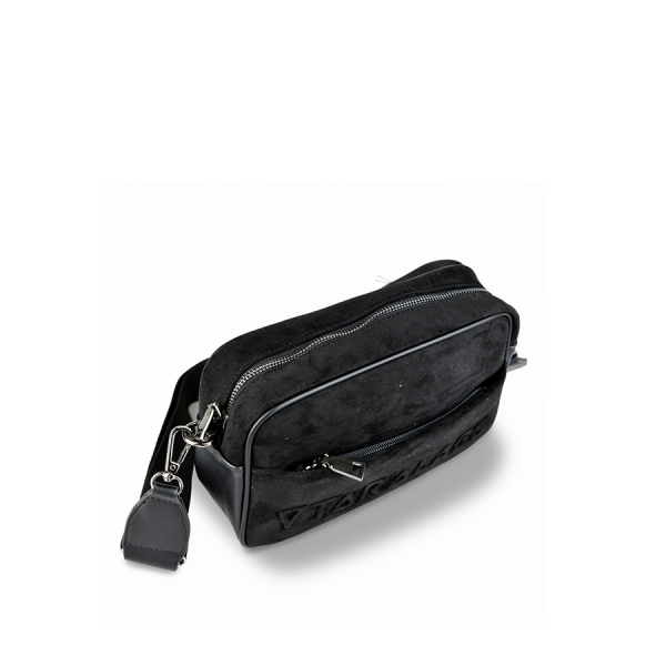 lady's bag textile/eco leather black 0163102