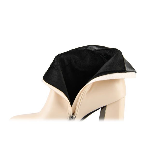 lady's boots synthetic leather beige 0162119