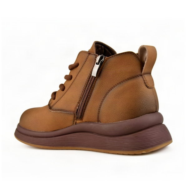 lady's boots genuin leather brown 0162852