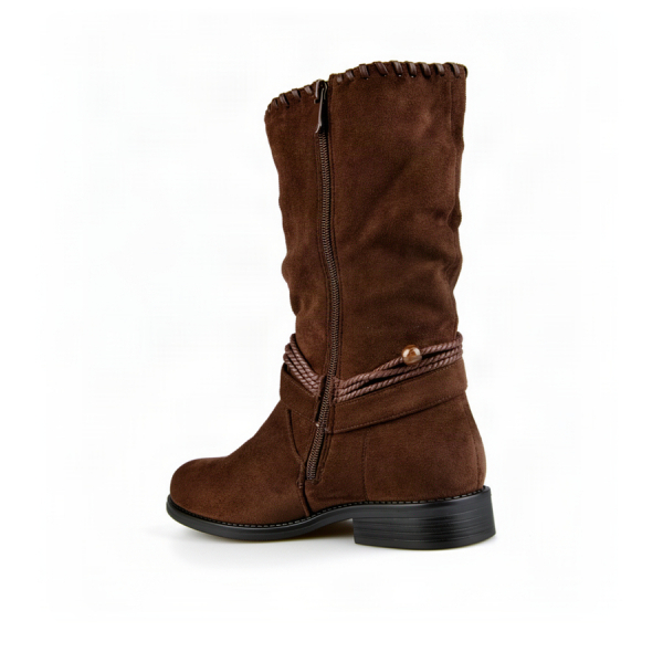 lady's boots textile brown 0162783