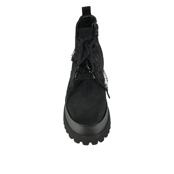 lady's boots textiles black 0162575