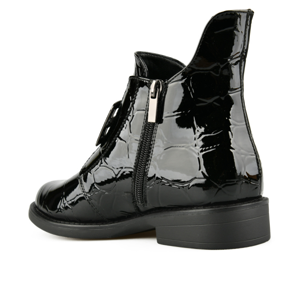 lady's boots synthetic leather black 0162929