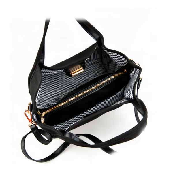 lady's bag synthetic leather black 0162375