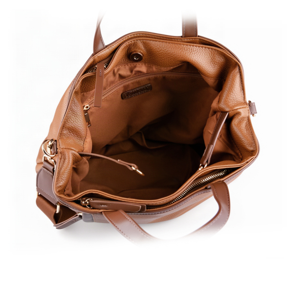 lady's bag synthetic leather light brown 0163501