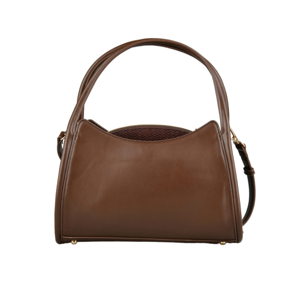 lady's bag synthetic leather brown 0162391
