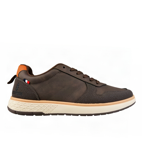men's shoes synthetic leather brown