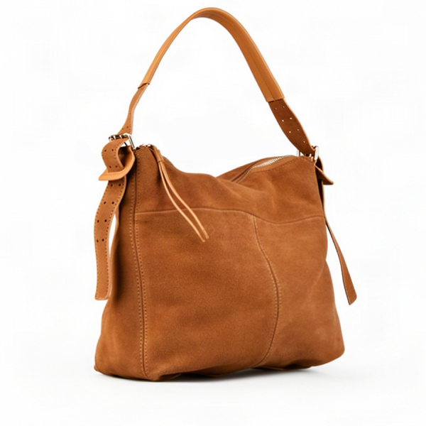 lady's bag genuine leather/eco leather light brown