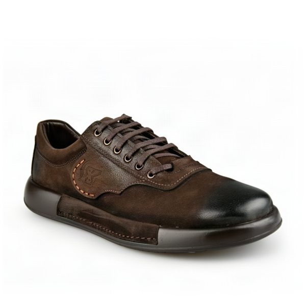 men's shoes genuin leather brown 0164043