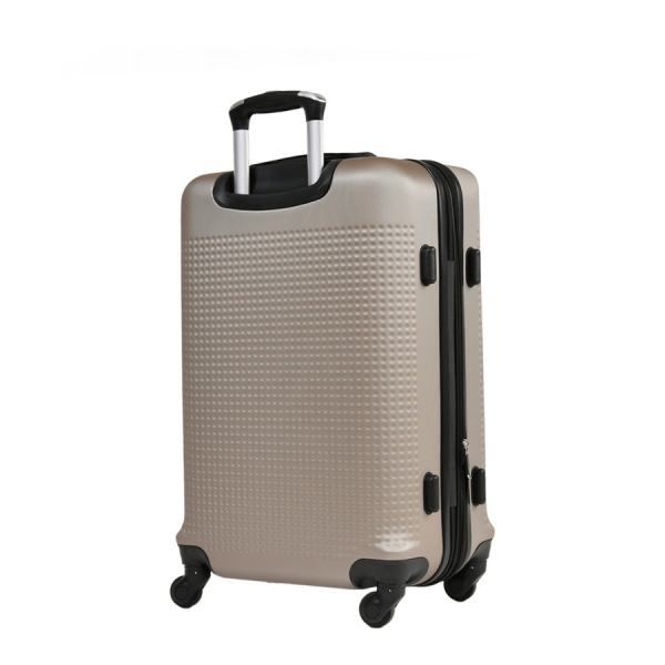 medium suitcase ABS plastic  beige 0163697