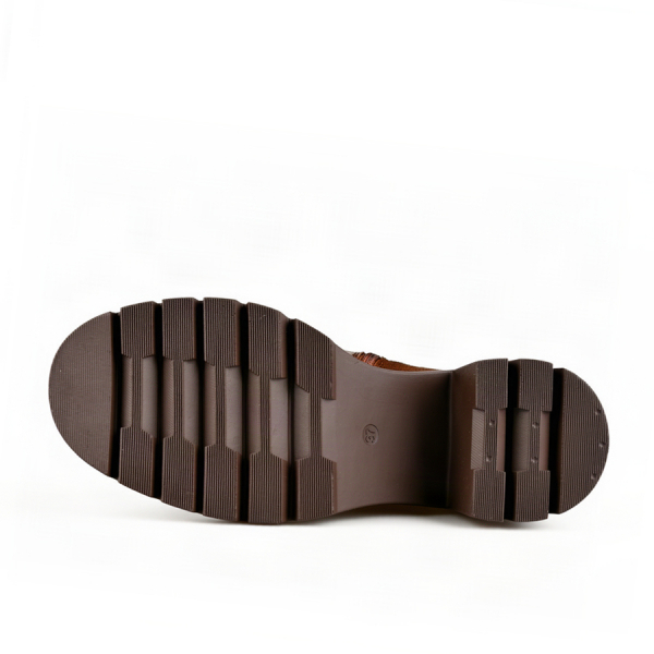 lady's boots textile/synthetic leather brown 0162914