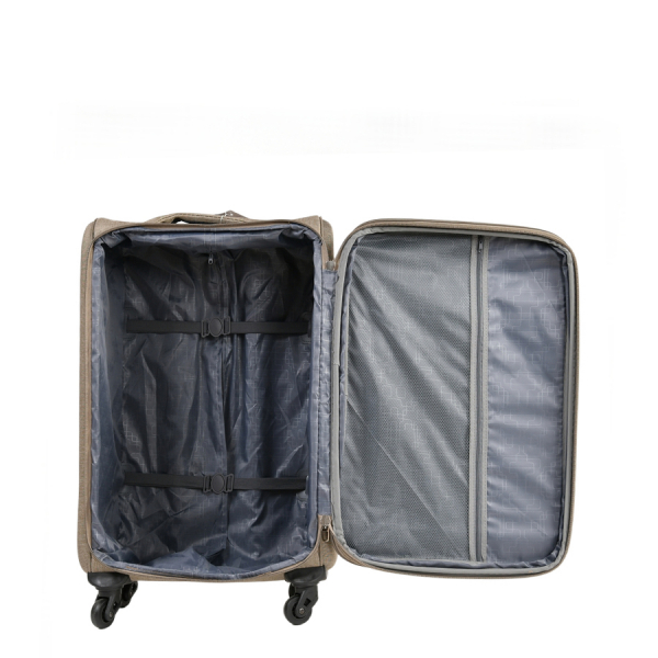 small suitcase textile  beige 0163705
