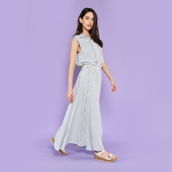 lady's sandals eko leather white 0160043