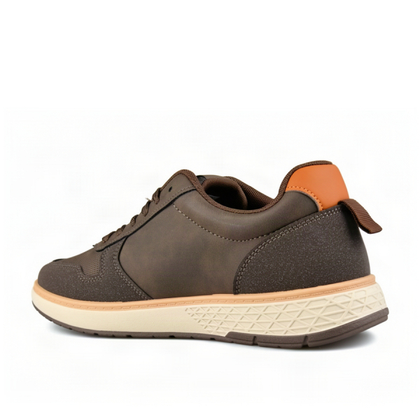 men's shoes synthetic leather brown 0162627