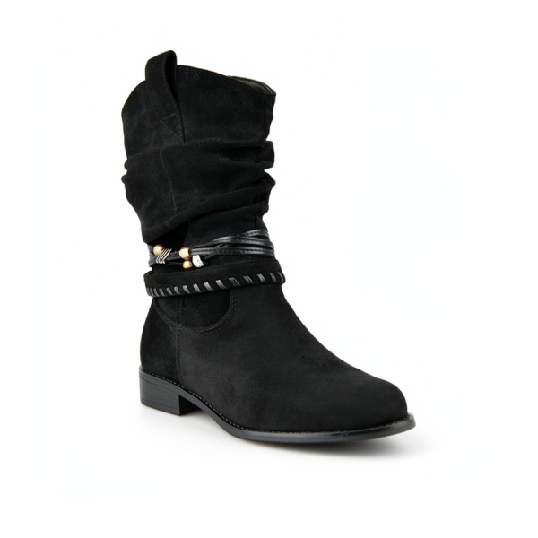 lady's boots textiles black 0162784