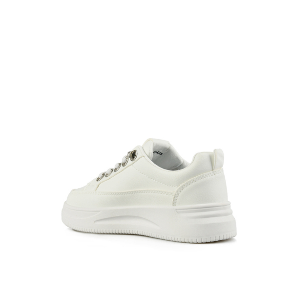 παιδικά sneakers οικολογικό δέρμα λευκά 0156164