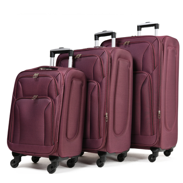 small suitcase textile bordeaux 0163720
