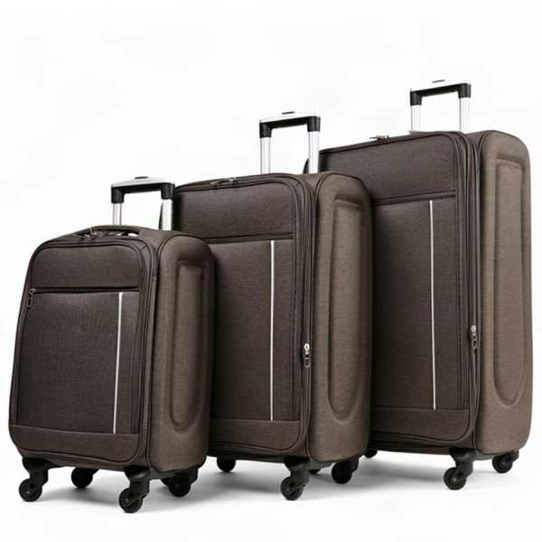 small suitcase textile brown 0163702