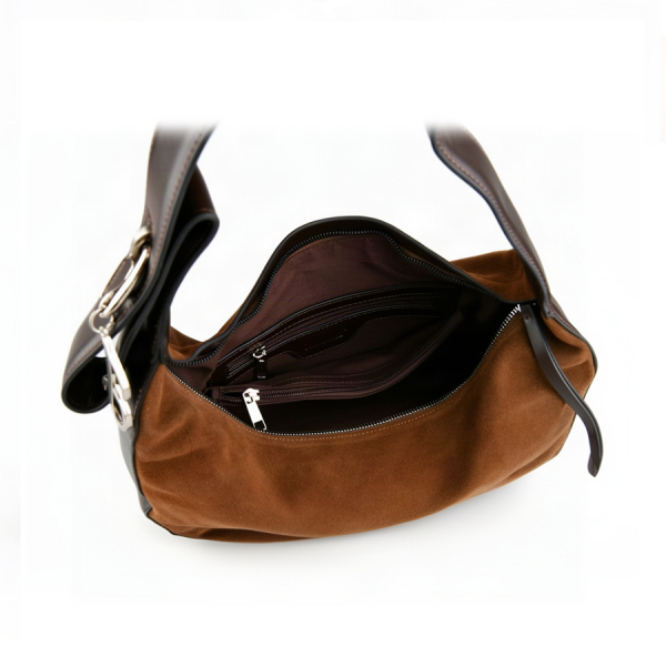 lady's bag genuine leather/eco leather brown 0163141
