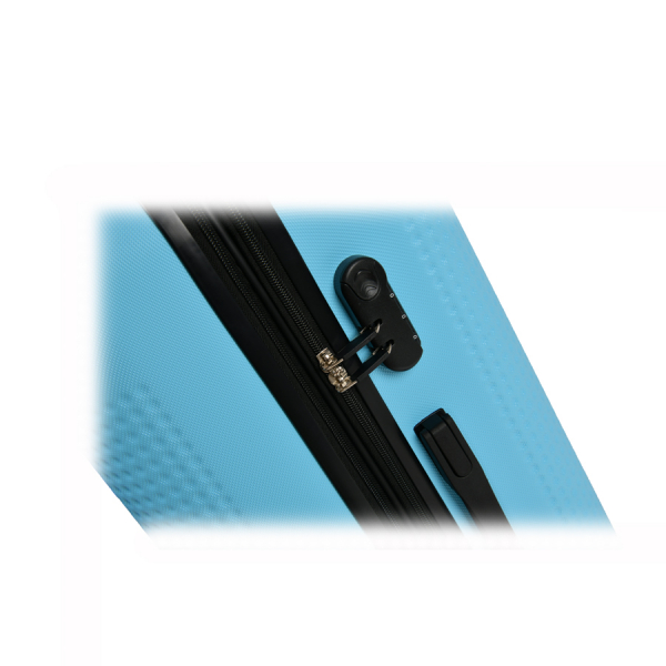 big suitcase ABS plastic blue 0163695