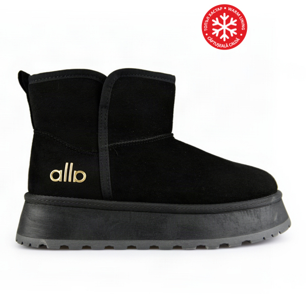 lady's boots textile black