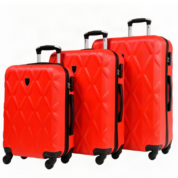 small suitcase ABS plastic red 0163651